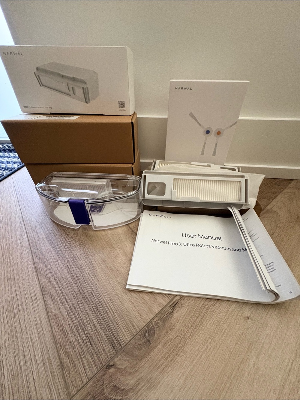 Narwal Freo X Robot Vacuum & Mop Replacement Parts - White/Clear